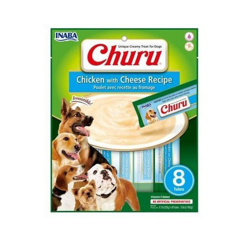 Churu Perro Sabor Pollo y Queso 8 tubos