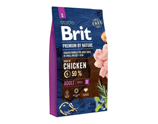 Alimento Brit Brit Premium By Nature Adult Small Para Perro Adulto De Raza Pequeña Sabor Pollo En Bolsa De 3kg