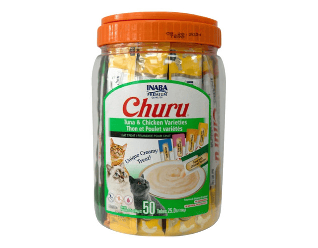 Churu Gatos - Tarro Variedades Atún Y Pollo - 50 Tubitos