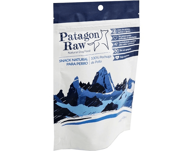 Snack Natural Para Perros Patagon Raw Pollo