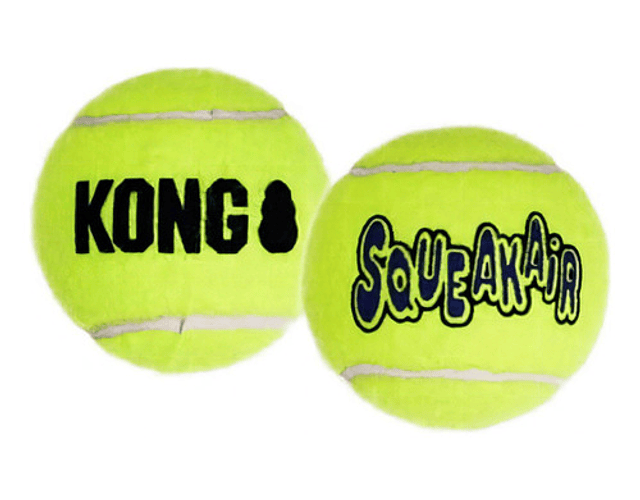 Kong Ball Squeakair Xl Extra Large Pelota De Tenis Full Color Amarillo