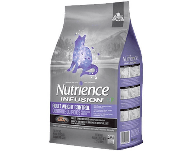 Alimento Para Gato Adulto Nutrience Infusion Cat Control Peso Light En Bolsa De 5kg