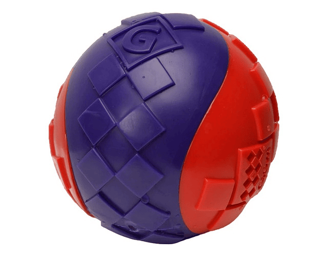 Pelota Para Perros Gigwi Ball Squeaker Medium Color Rojo