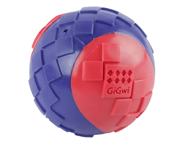 Pelota Para Perros Gigwi Ball Squeaker Medium Color Rojo