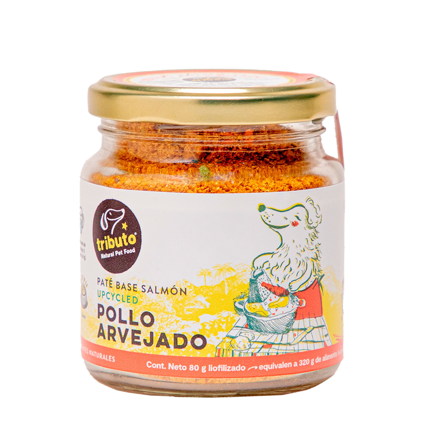 Pollo Arvejado Pate Frasco 80 gr