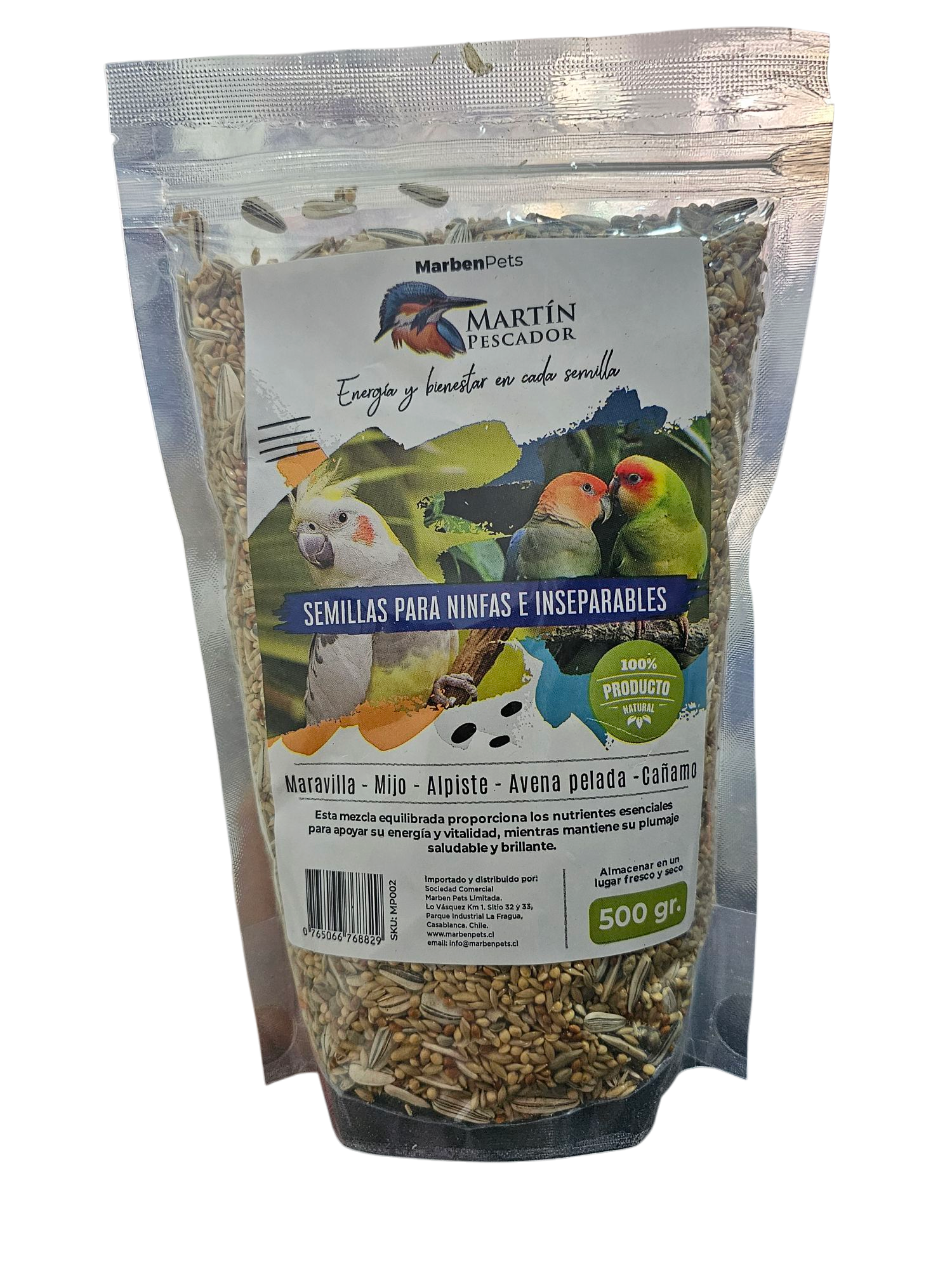 Mix semillas ninfas e inseparables 500g