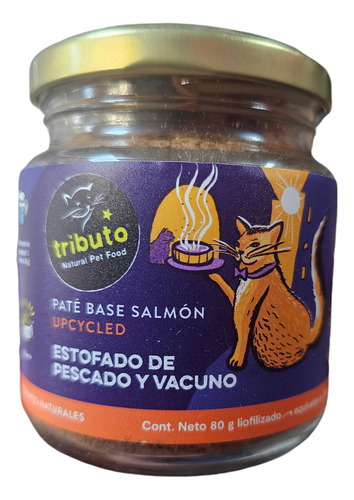 Alimento húmedo para gatos Tributo Sabor Estofado de pescado con pavo 80 GR