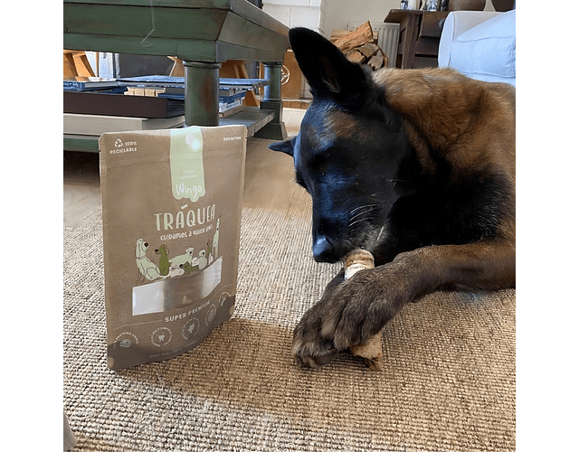 Snack Winga Tráquea Vacuno Super Premium Para Perro X2 Und