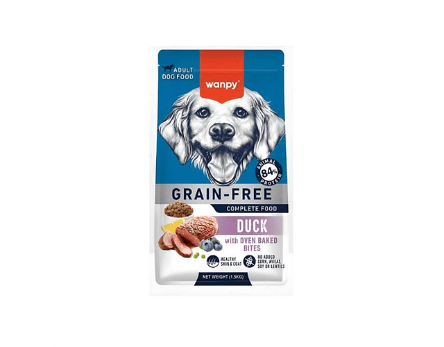 Wanpy alimento sabor pato  para perros 1.5kgs