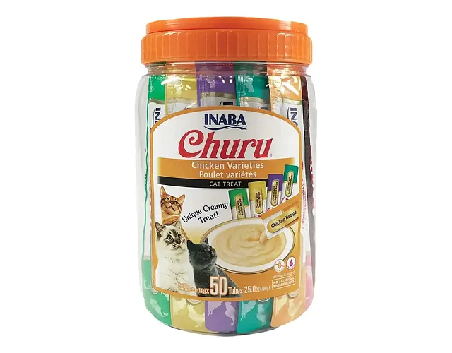 Churu Gatos - Tarro Variedades Atún Y Pollo - 50 Tubitos