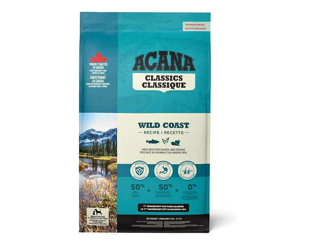 Acana Wild Coast Alimento Para Perro Todos Los Tamaños Sabor Mix En Bolsa De 9.7kg
