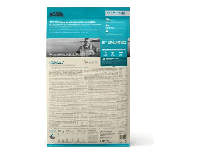 Acana Wild Coast Alimento Para Perro Todos Los Tamaños Sabor Mix En Bolsa De 9.7kg
