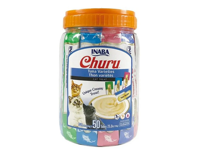 Churu Gato Sabor Atun Variedades Pack X50 Tubos