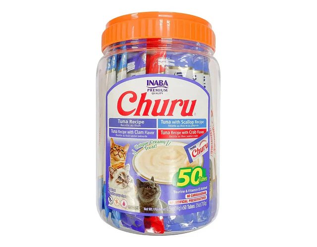 Churu Gato Sabor Atun Variedades Pack X50 Tubos