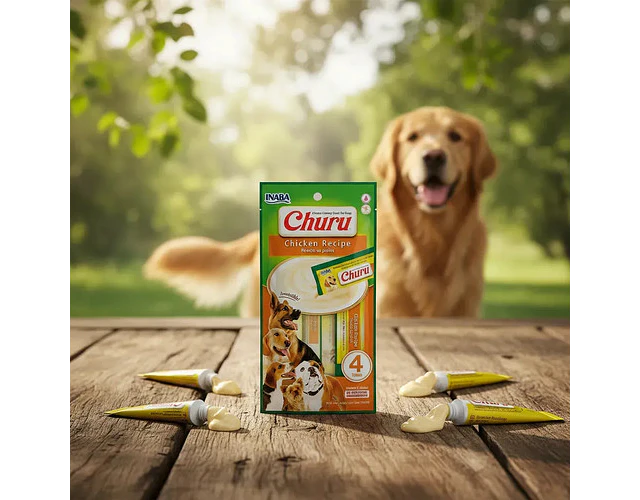 Snack Para Perro Cremoso Inaba Churu Pollo 14 Gr