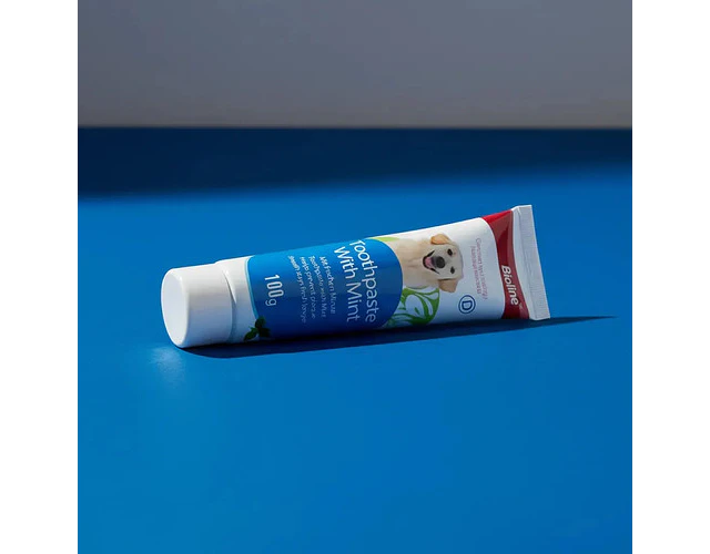Pasta Dental Para Perros Bio Line Menta 100g Libre De Crueldad