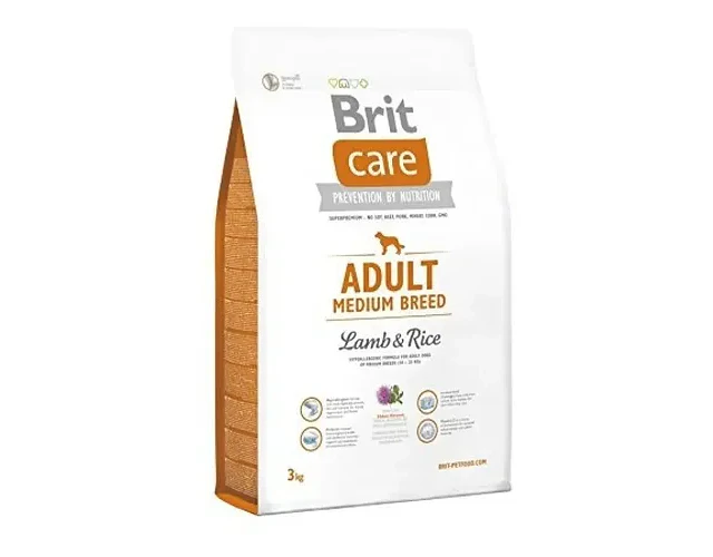 Brit Care Alimento Hipoalergénico Perro Adulto Raza Mediana Cordero 3kg