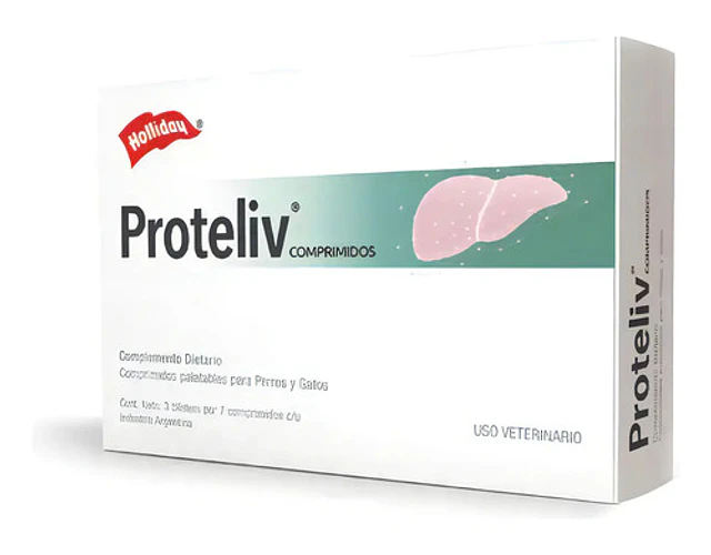 Proteliv, Protector Hepatico 21 Tab. Perro Y Gato, Holliday