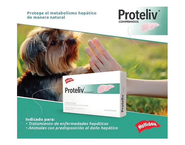 Proteliv, Protector Hepatico 21 Tab. Perro Y Gato, Holliday