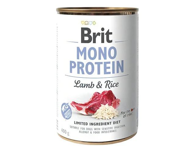 Brit Monoprotein Cordero Y Arroz 400g Comida Húmeda Perros