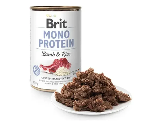 Brit Monoprotein Cordero Y Arroz 400g Comida Húmeda Perros