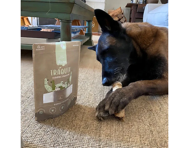 Snack Winga Tráquea Vacuno Super Premium Para Perro X2 Und