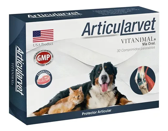 Vitanimal Articularvet Suplemento Perro Gato Condroprotector 30 Comprimidos