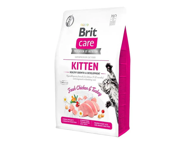 Brit Care Alimento Seco Gatito Sabor Pollo 7kg Protector Oral
