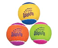 Juguete Para Perro Pelota Birthday Kong Sonido Pack 3 Unid Multicolor