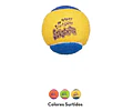 Juguete Para Perro Pelota Birthday Kong Sonido Pack 3 Unid Multicolor
