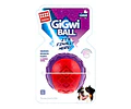 Pelota L Gigwi Squeaker 6cm Plástico Perro Sonido Lila Rojo
