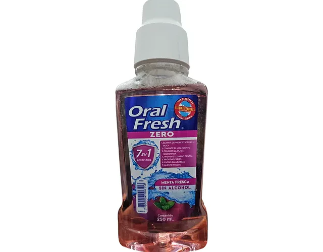 Enjuague Bucal Oralfresh Menta Fresca Zero Alcohol 250ml