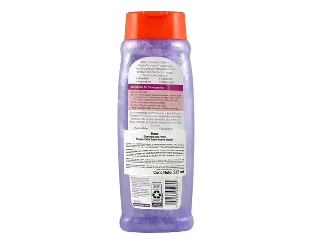 Shampoo Hipoalergénico Hartz Cachorros Sin Lágrimas Jazmín 532ml Jasmin