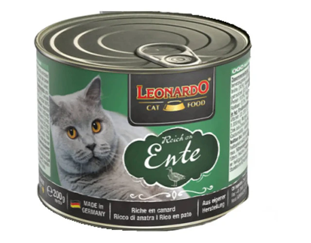 Leonardo Quality Selection Comida Húmeda Gato Adulto Sabor Pato 200g