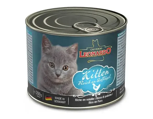 Alimento Leonardo Quality Selection Kitten Para Gato De Temprana Edad Sabor Mix De 200 G