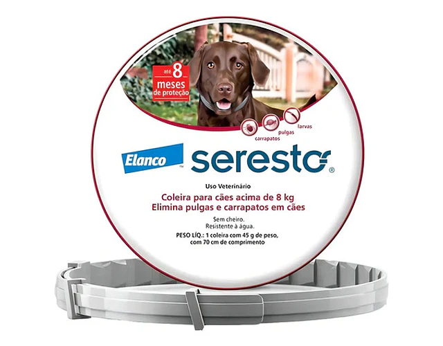 Collar Seresto Para Perros De Más De 8 Kilos, Antipulgas