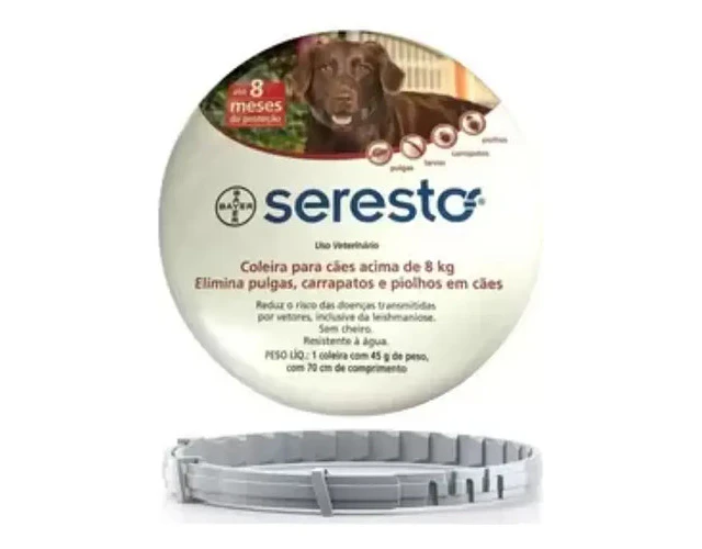 Collar Seresto Para Perros De Más De 8 Kilos, Antipulgas