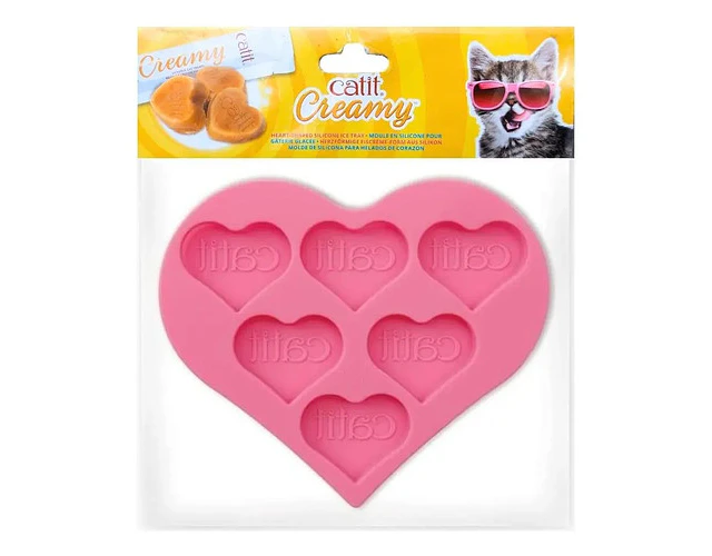 Catit Creamy Hielera Molde Silicona  Gatos Color Rosado Rosado