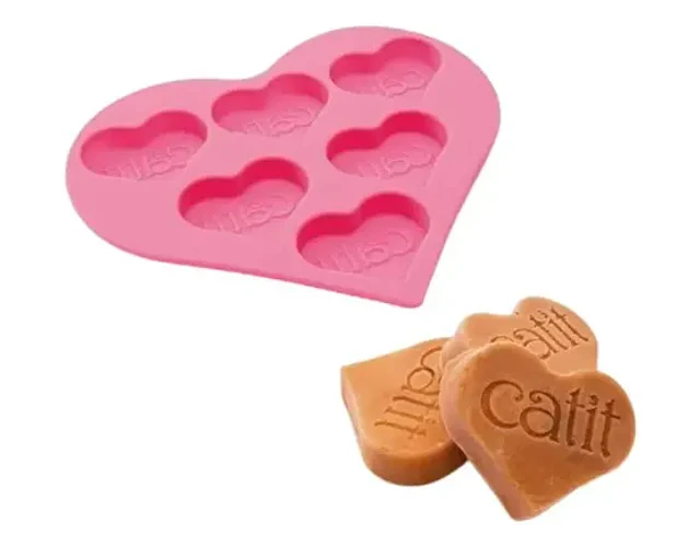 Catit Creamy Hielera Molde Silicona  Gatos Color Rosado Rosado