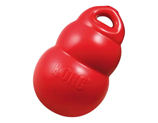 Juguete Kong Bounzer Perro Goma Talla L Resistente Rebote Rojo