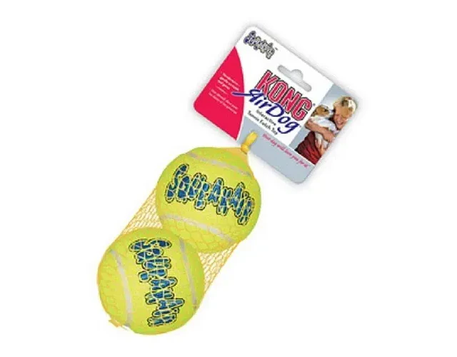Pelota Para Perro Kong Ball Squeak Air Talla L X2 Unidades Amarillo