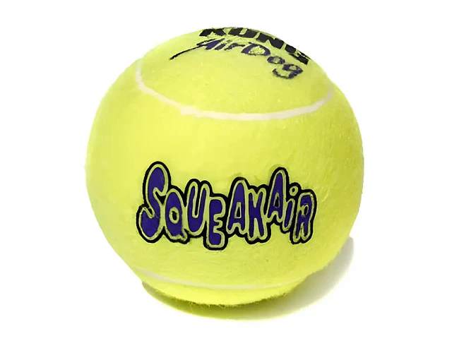 Pelota Para Perro Kong Ball Squeak Air Talla L X2 Unidades Amarillo