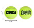 Pelota Para Perro Kong Ball Squeak Air Talla L X2 Unidades Amarillo