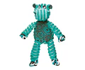 Kong Floppy Knots Hippo S/m Color Celeste Diseño Hipopótamo
