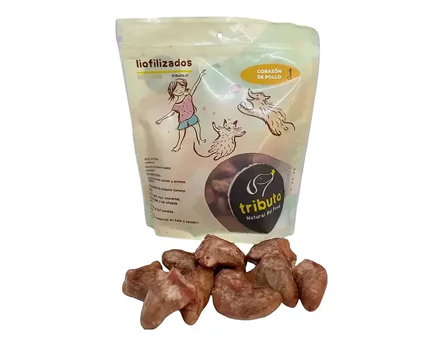 Tributo Snack Liofilizado Corazón De Pollo 100g
