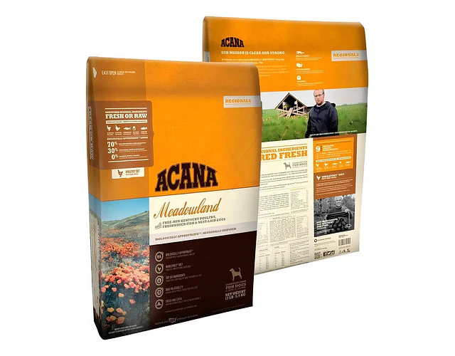 Alimento Perro Acana Dog Meadowland 11kg. Super Premium