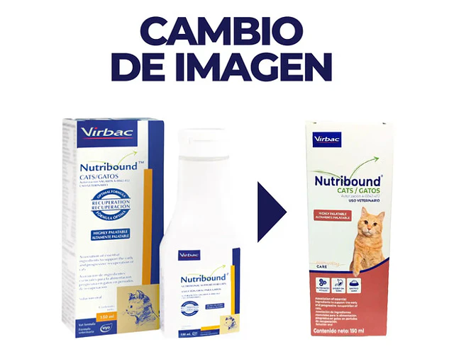 Virbac Nutribound Gatos Líquido 150ml Recuperación Y Vitaminas