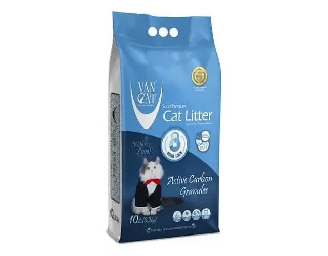 Arena Sanitaria Aglutinante Vancat Carbon Activo 10 L