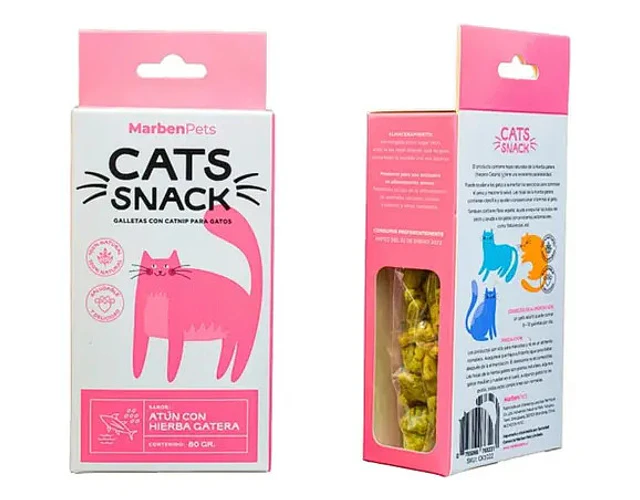 Cats Snack Galletas Con Catnip Atún Con Hierba Gatera 80gr