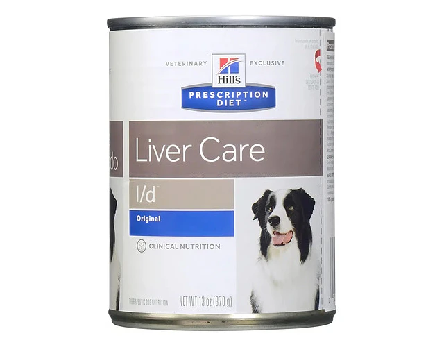 Alimento Hill's Prescription Diet Liver Care l/d para perro adulto todos los tamaños sabor mezcla de 370 g